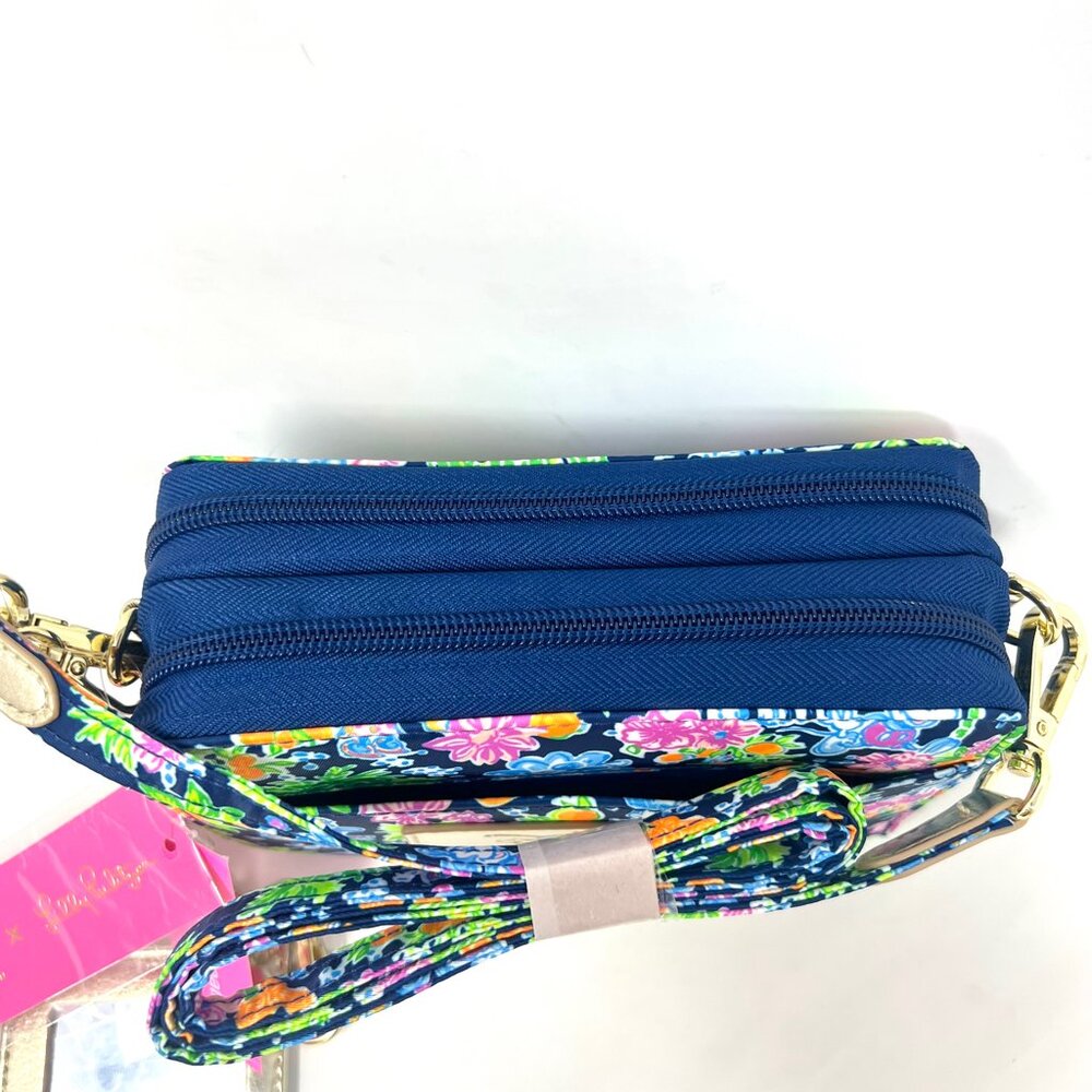 Lilly Pulitzer x Disney Marsten RETIRED Crossbody Purse Floral W/ Mirror NWT - Picture 3 of 14